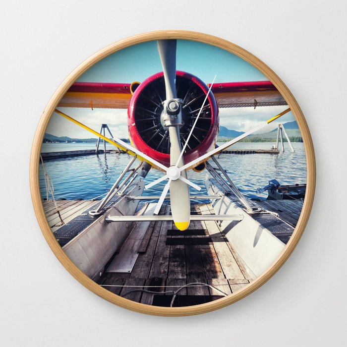 Alaskan Float Plane Wall Clock