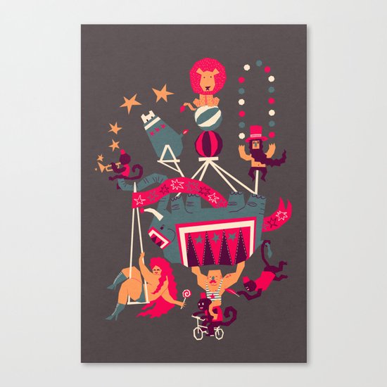 Circus is coming Canvas Print