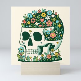 Skull Garden Mini Art Print