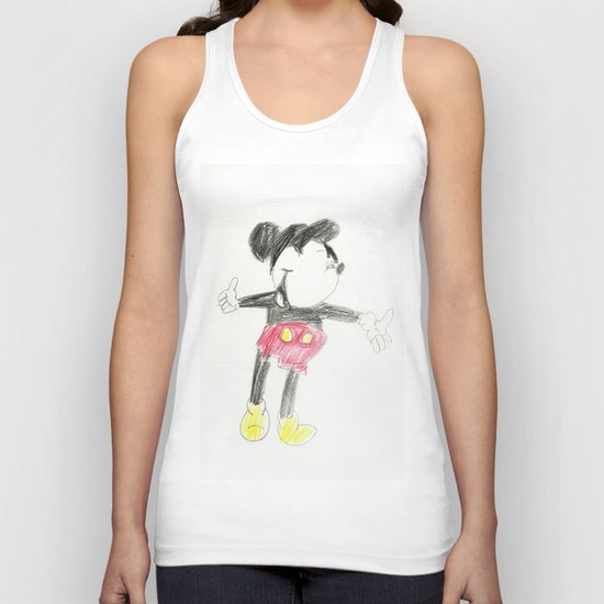 Childhood Drawings (Mickey) Unisex Tank Top