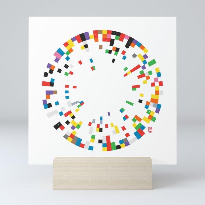 Rainbow Data Mini Art Print