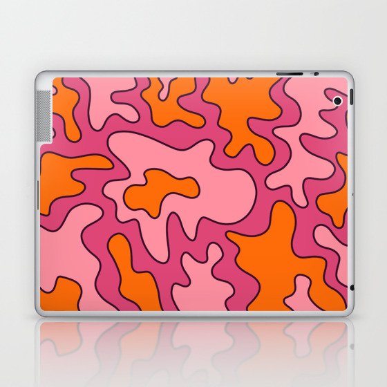 Sweet Swirls Pink Laptop & iPad Skin