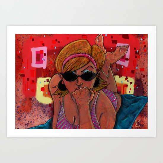 Pin-Up: Dotty Gal Art Print