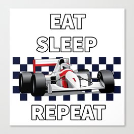 Eat Sleep Formula Repeat Canvas Print