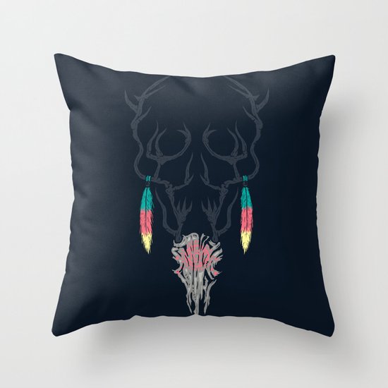 Darkness Within (Color Ver.) Throw Pillow