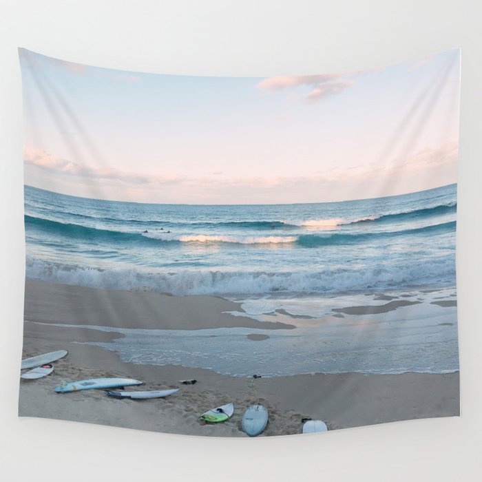 Sunset surf Wall Tapestry