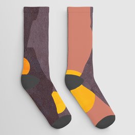 Abstraction_NEW_SUN_MOON_MOUNTAINS_POP_ART_Minimalism_023A Socks