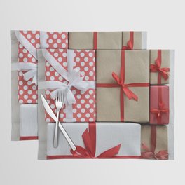 Festive Wrapped Christmas Gifts Placemat