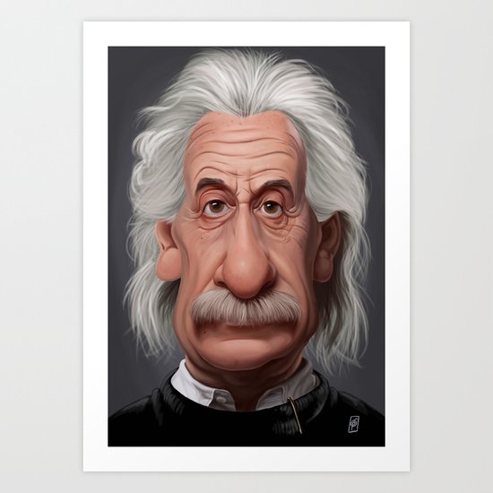 Celebrity Sunday ~ Albert Einstein Art Print
