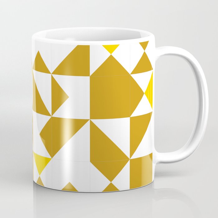 Geometric yellow tiles Coffee Mug