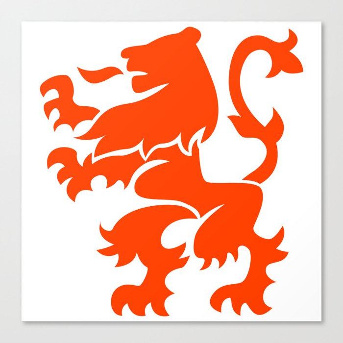 Dutch Lion Coat Of Arms Canvas Print