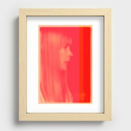 joni mitchell (pink) Recessed Framed Print