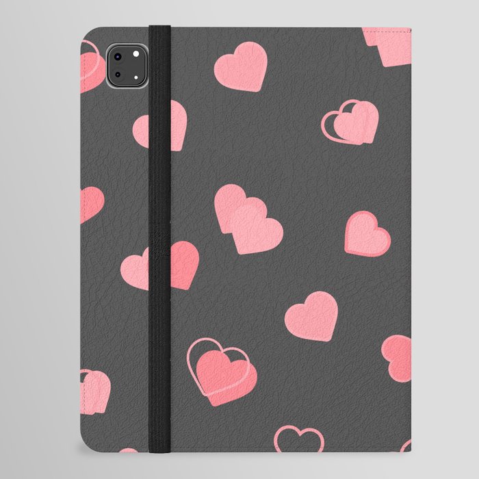Lovely Hearts Pattern iPad Folio Case