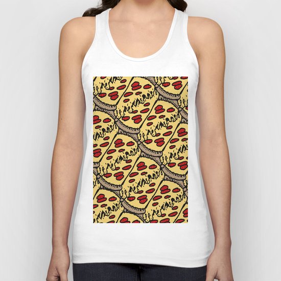pattern pizza Unisex Tank Top