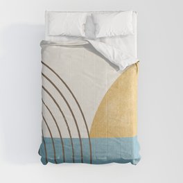 Sunny Ocean Horizon Comforter