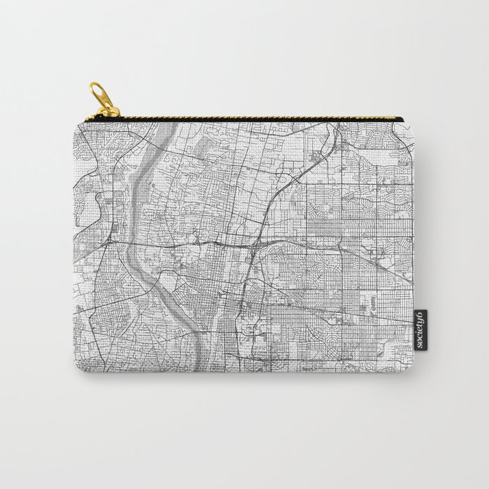 Albuquerque Map Line Carry-All Pouch