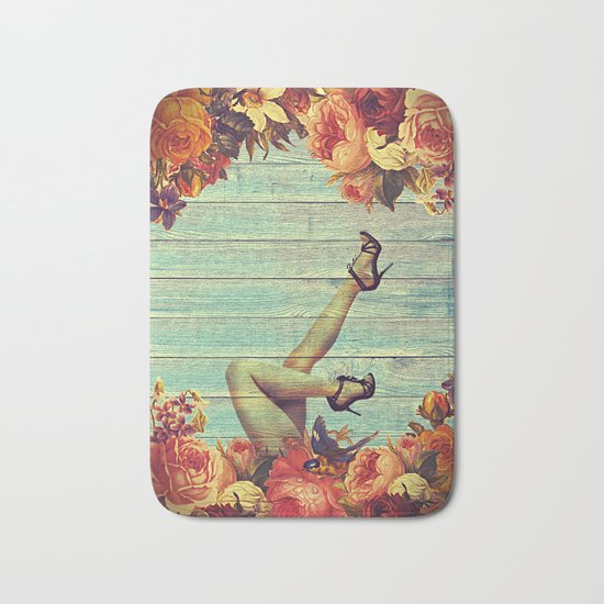On a Bed of Roses Bath Mat