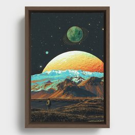 Exploring The Cosmos - Retro Space Framed Canvas