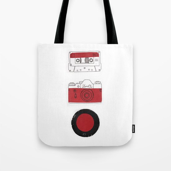 Red And Black. Tote Bag