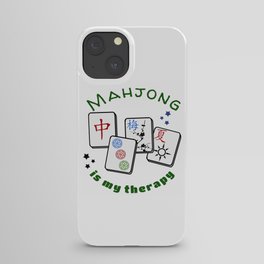 Mahjong Mah jongg game is my therapy set, gifts, tiles, table shirts, cards, bag iPhone Case