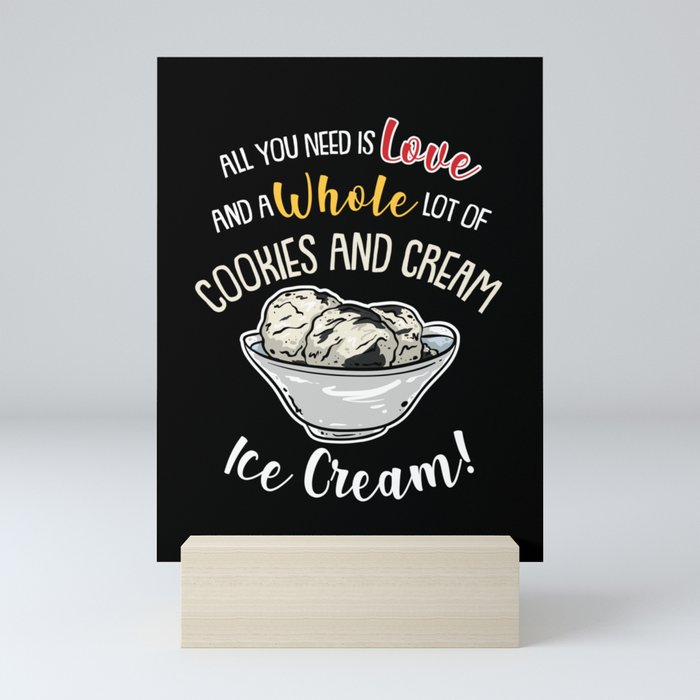 Cookies And Cream Ice Cream Mini Art Print