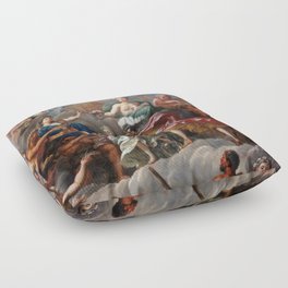 The Creation of Pandora Detail Ceiling Painting  Floor Pillow