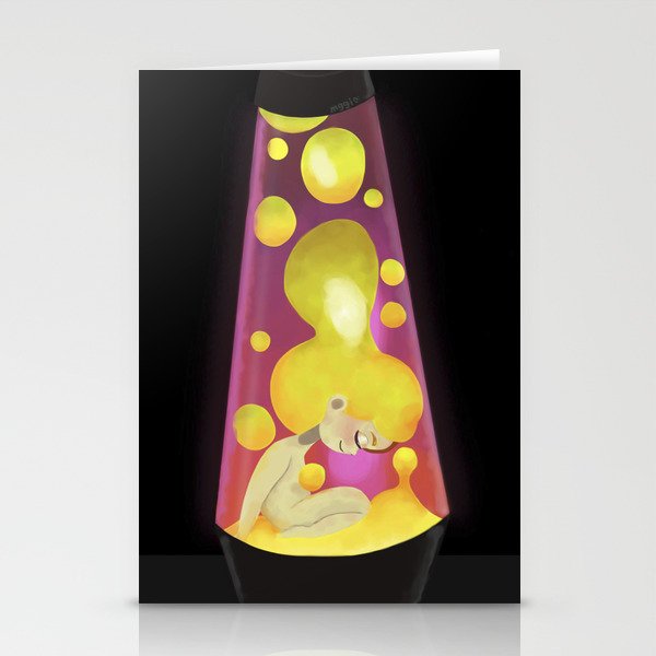 Lava lamp Stationery Cards