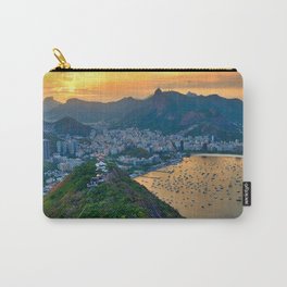 Brazil Photography - Beautiful Sunset Over Rio De Janeiro Carry-All Pouch | Nordeste, Travel, Photo, Rainforest, Brazilian, Natureza, Saopaulo, Bahia, Brasil, Riodejaneiro 