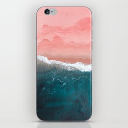 Turquoise Sea Pastel Beach II iPhone Skin