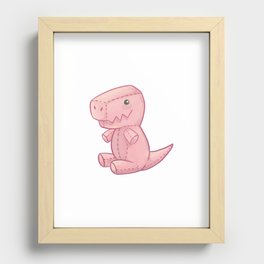 Cute Plush T-Rex Recessed Framed Print