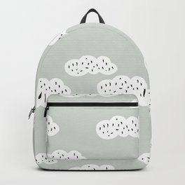 Sweet abstract clouds pastel Scandinavian style pattern Backpack