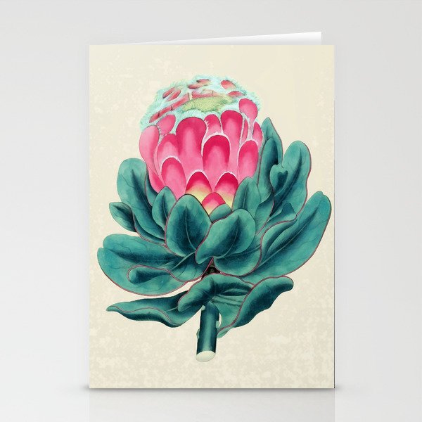Protea flower garden Stationery Cards