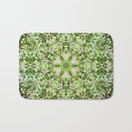 Kaleidoscope of Rainforest Flowers Bath Mat