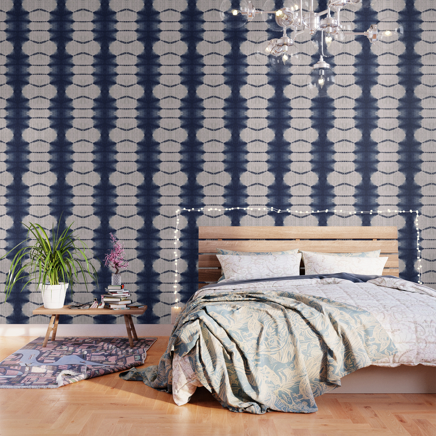 Indigo Tribe By Juul Wallpaper By Margaretjuul Society6
