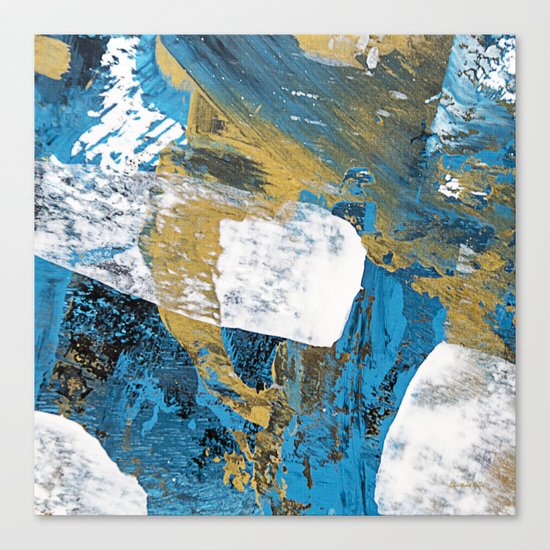 Teal Abstract Canvas Print