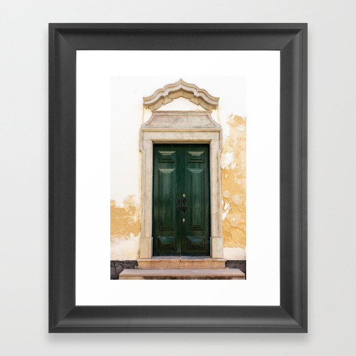 Old door in Tavira, Portugal Framed Art Print