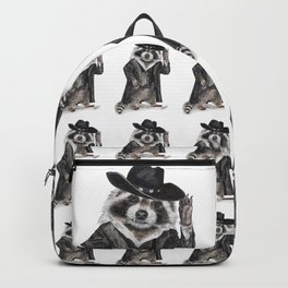 " Raccoon Bandit " funny western raccoon Backpack