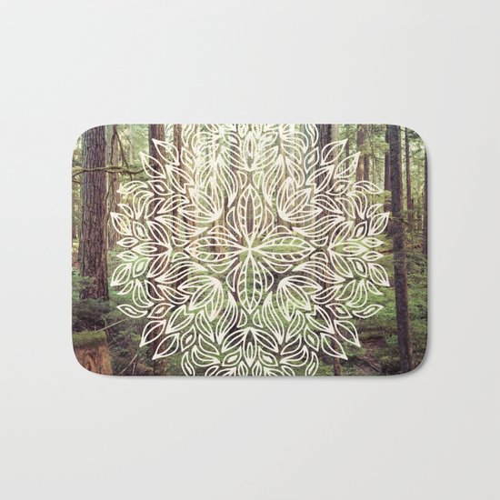 Mandala Vintage Forest Path Bath Mat