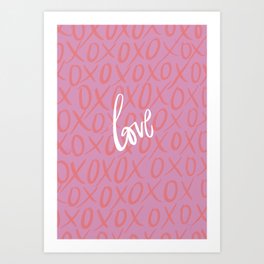 xoxo- love Art Print