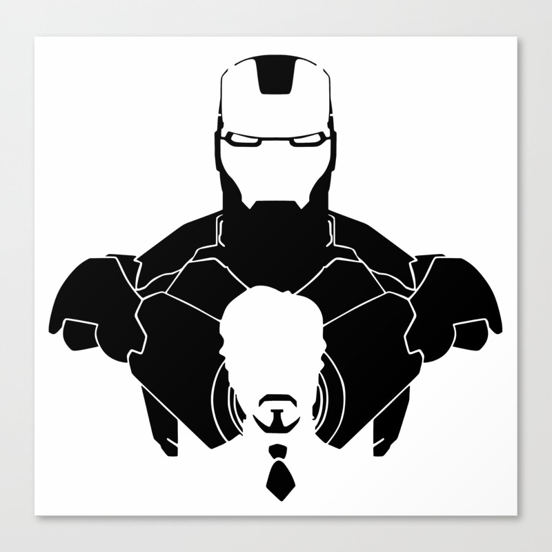 Iron Man Shadow Canvas Print By Offbeatzombie Society6