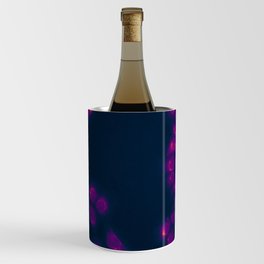 Cellular Artwork - Purple Neon Fluorescence  Wine Chiller