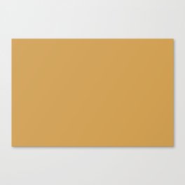 Warm Orange-Brown Solid Color Pairs Pantone Bright Gold 16-0947 TCX - Shades of Orange Hues Canvas Print