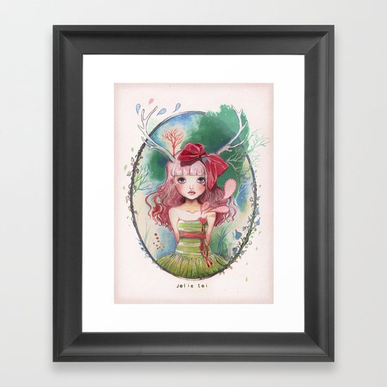 Jolie toi Framed Art Print