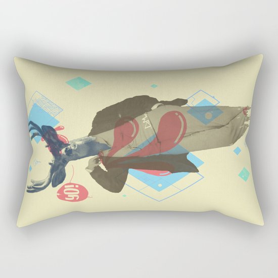 Yo! Deer Man Rectangular Pillow