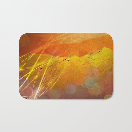 Abstract Mountains Bath Mat