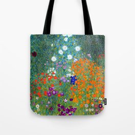 Gustav Klimt Flower Garden Tote Bag