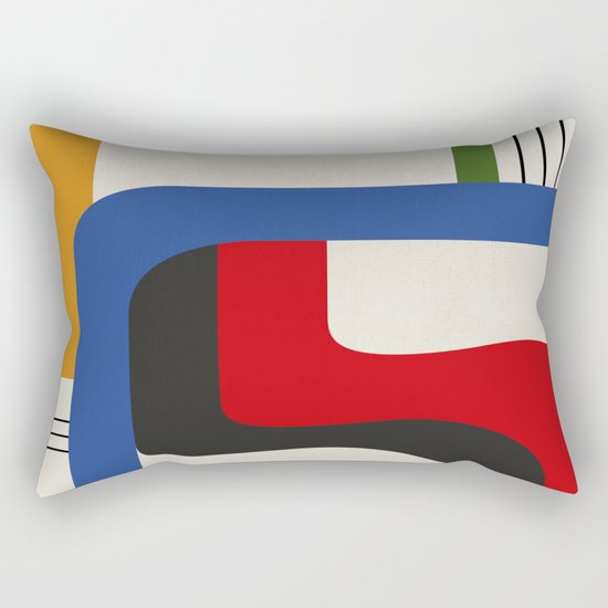 TAKE ME OUT (abstract geometric) Rectangular Pillow