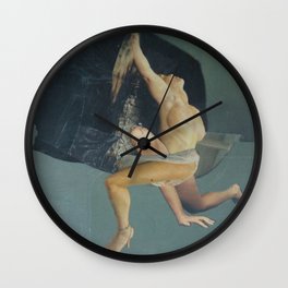 Impossible Shadow Wall Clock | Collage, Pop Surrealism, Graphic Design, Vintage 