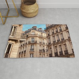 Paris streets, architecture photography, buildings prints, rues de Paris, City of Love Rug