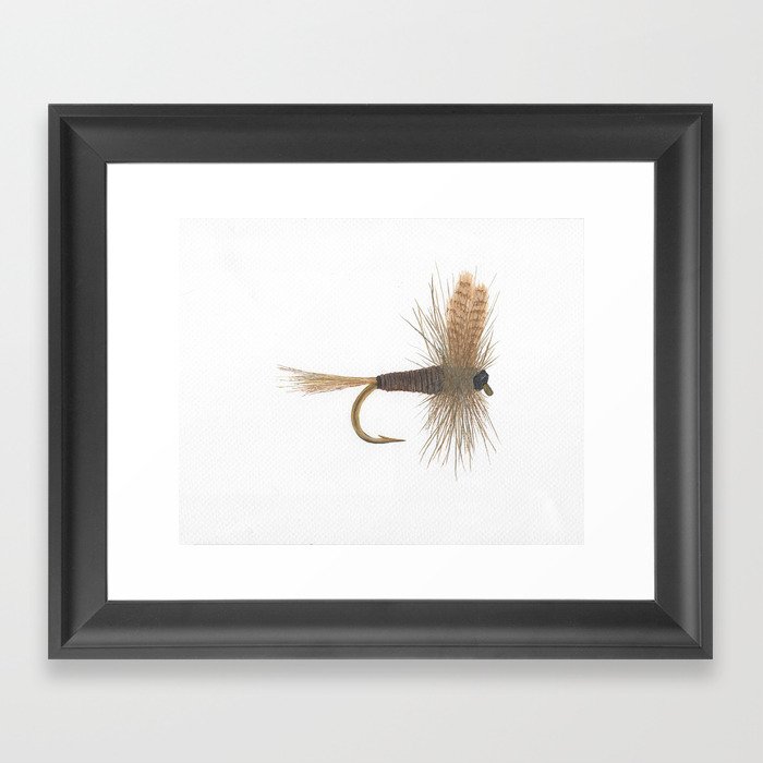 Quill Gordon Dry Fly Framed Art Print